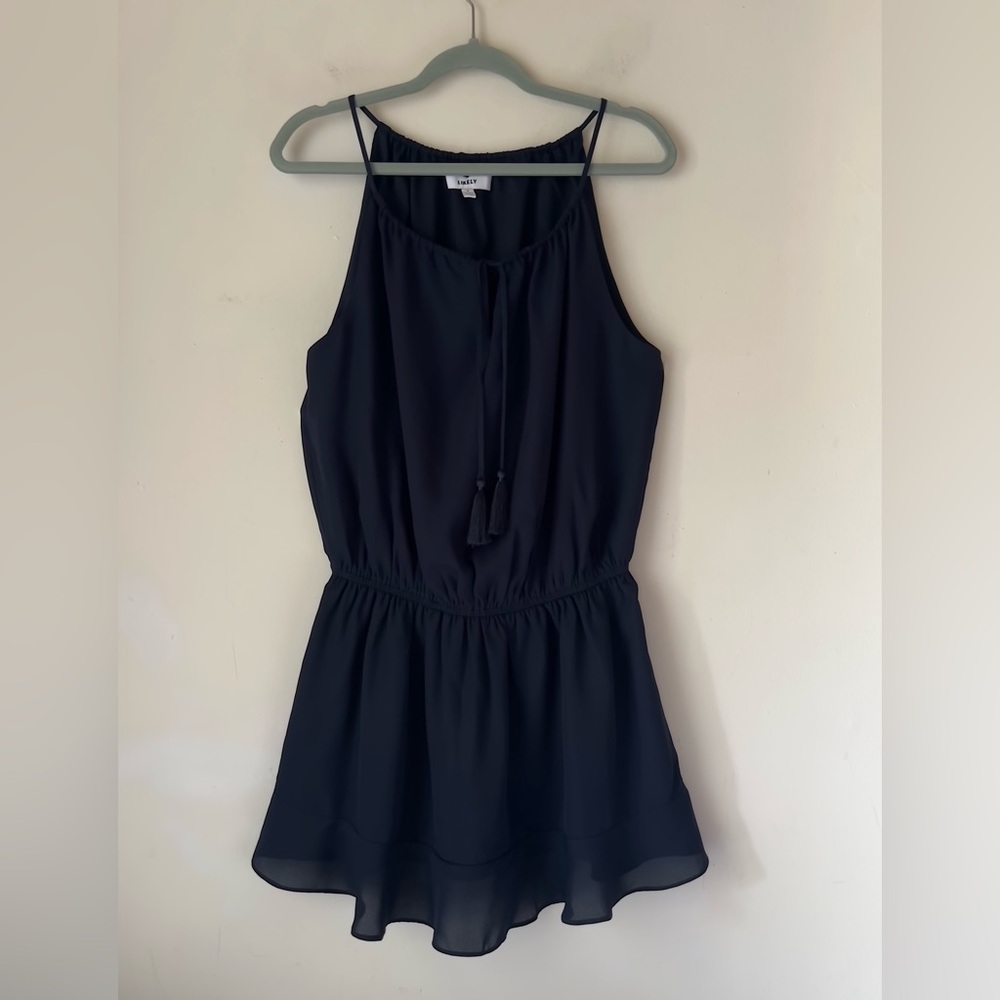 Likely Ashlee Navy Strappy Lined Mini Dress Tassel Sz 4 - Picture 2 of 11